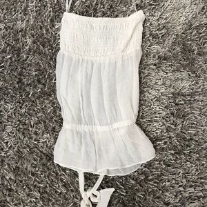 BEBE strapless tunic top